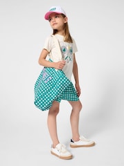 Kids Around Cream Tennis Graphic Print Short Sleeve T-Shirt - Attēls 1 no 4