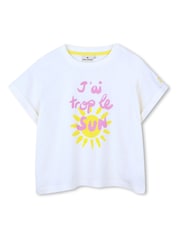 Kids Around White Sun Slogan Summer Graphic Print Short Sleeve T-Shirt - Image 1 of 3