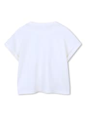 Kids Around White Sun Slogan Summer Graphic Print Short Sleeve T-Shirt - Image 2 of 3