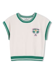 Kids Around Cream Tennis Club Sleeveless Knitted Jumper - Image 3 of 5