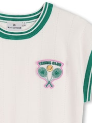 Kids Around Cream Tennis Club Sleeveless Knitted Jumper - Image 5 of 5