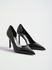 Lipsy Black Closed Back Dorsay High Heel Court Shoes - Image 1 of 6