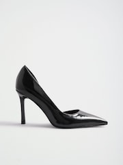 Lipsy Black Closed Back Dorsay High Heel Court Shoes - Image 3 of 6
