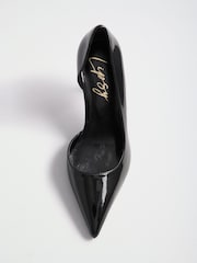 Lipsy Black Closed Back Dorsay High Heel Court Shoes - Image 5 of 6