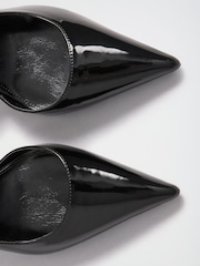 Lipsy Black Closed Back Dorsay High Heel Court Shoes - Image 6 of 6
