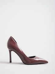 Lipsy Mink Brown Closed Back Dorsay High Heel Court Shoes - Image 4 of 7