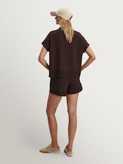 Varley Coffee Bean Atrium High Waisted Shorts 4.5" - Image 2 of 5