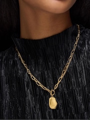 Accessorize T-stanghalskjede i rustfritt stål med nugget-anheng - Bilde 2 av 2