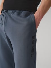 Slate Grey Active Loopback Training Division Slim Fit Joggers - Image 4 of 8