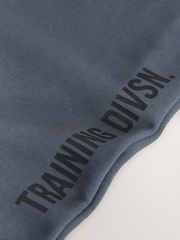 Slate Grey Active Loopback Training Division Slim Fit Joggers - Image 8 of 8