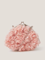 وردي - Monsoon Appliqué Floral Cluster Clip Frame Bag - صورة 1 من 3