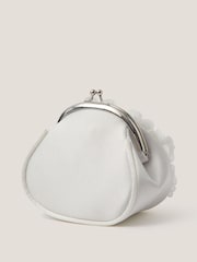 كريم - Monsoon Appliqué Floral Cluster Clip Frame Bag - صورة 3 من 3