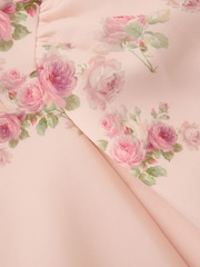 Monsoon Pink Molly Rose Print Scuba Dress - Image 4 of 4