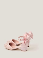 Monsoon Pink Sara Embroidered Flower Heels - Image 2 of 3