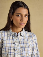 Перевірка крему - Joules Martha Classic Fit Frill Shirt - Image 4 of 6