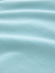 Blue Lace Trim Waffle Sleeve Lightweight Sweatshirt - Image 7 of 7
