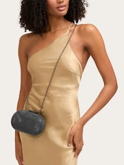 Carvela Black Pietra Hard Clutch Bag - Image 2 of 5
