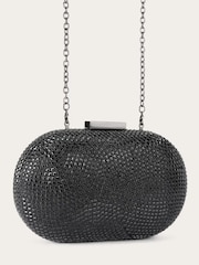 Carvela Black Pietra Hard Clutch Bag - Image 4 of 5