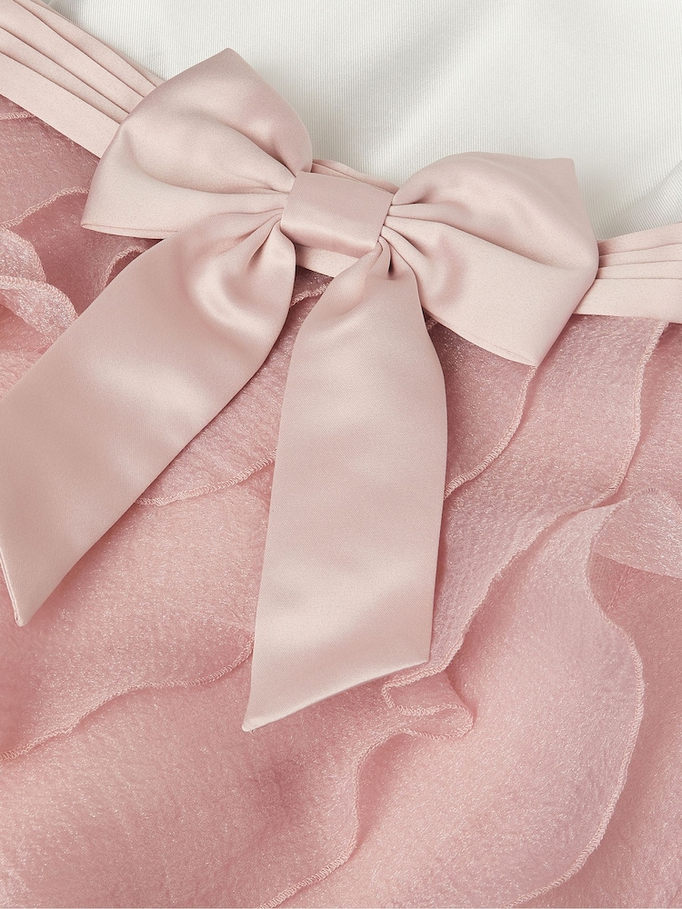 Monsoon Pink Baby Lace Cancan Ruffle Dress - Image 4 of 4