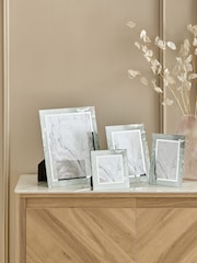 Silver Marble Glass Photo Frame - Image 1 of 5