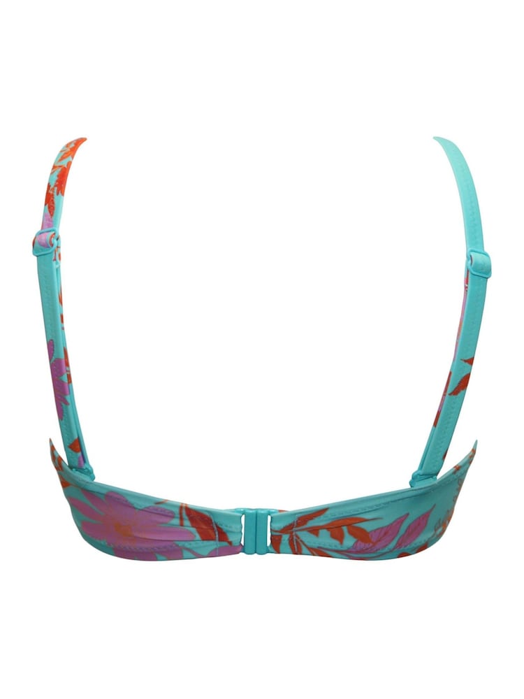 Pour Moi Blue Strapless Heatwave Bikini Top - Image 4 of 4