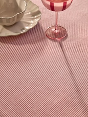 Red Stripe Table Cloth - Image 2 of 5