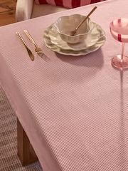Red Stripe Table Cloth - Image 4 of 5
