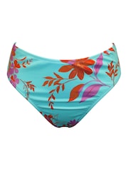 Pour Moi Blue High Leg Heatwave Bikini Bottoms - Image 3 of 4