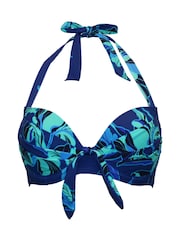 Pour Moi Navy Halterneck Palermo Bikini Top - Image 3 of 4