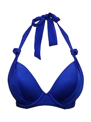 Pour Moi Ultramarine Padded Halterneck St Kitts Bikini Top - Image 3 of 4