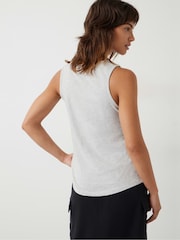 Hush Grey Cotton Slub Tank Top - Image 2 of 5