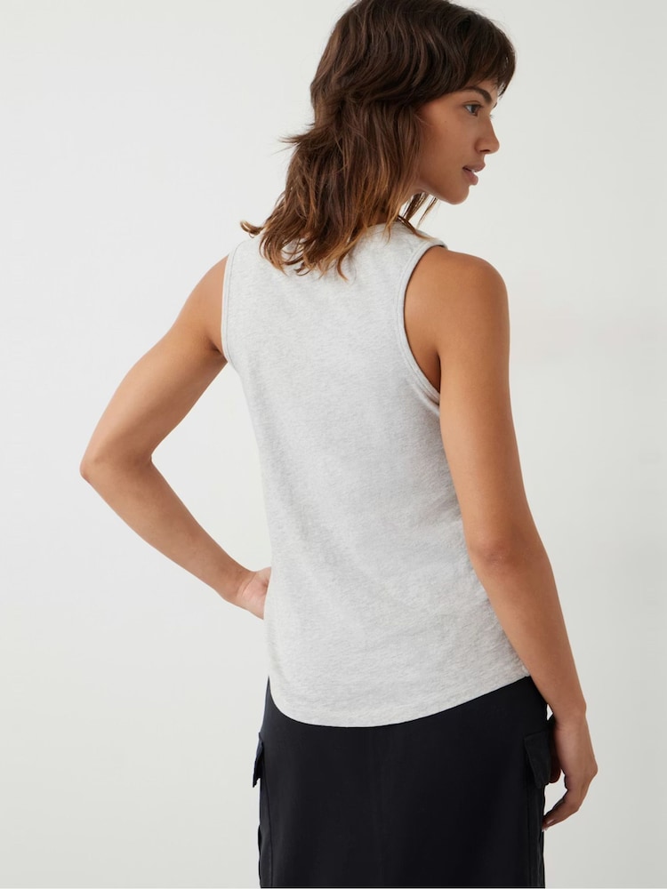 Hush Grey Cotton Slub Tank Top - Image 2 of 5