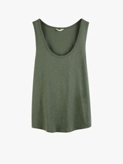 Hush Green Cotton Slub Tank Top - Image 5 of 5