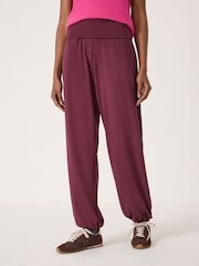 Hush Red Amelia Bubble Hem Trousers - Image 1 of 5