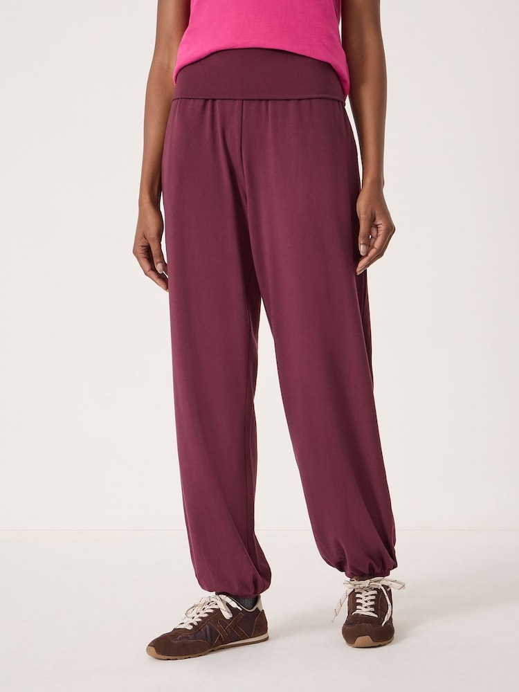 Hush Red Amelia Bubble Hem Trousers - Image 1 of 5