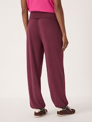 Hush Red Amelia Bubble Hem Trousers - Image 3 of 5
