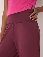 Hush Red Amelia Bubble Hem Trousers - Image 4 of 5