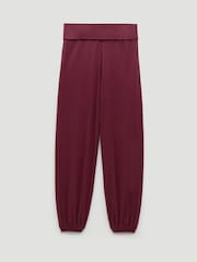 Hush Red Amelia Bubble Hem Trousers - Image 5 of 5