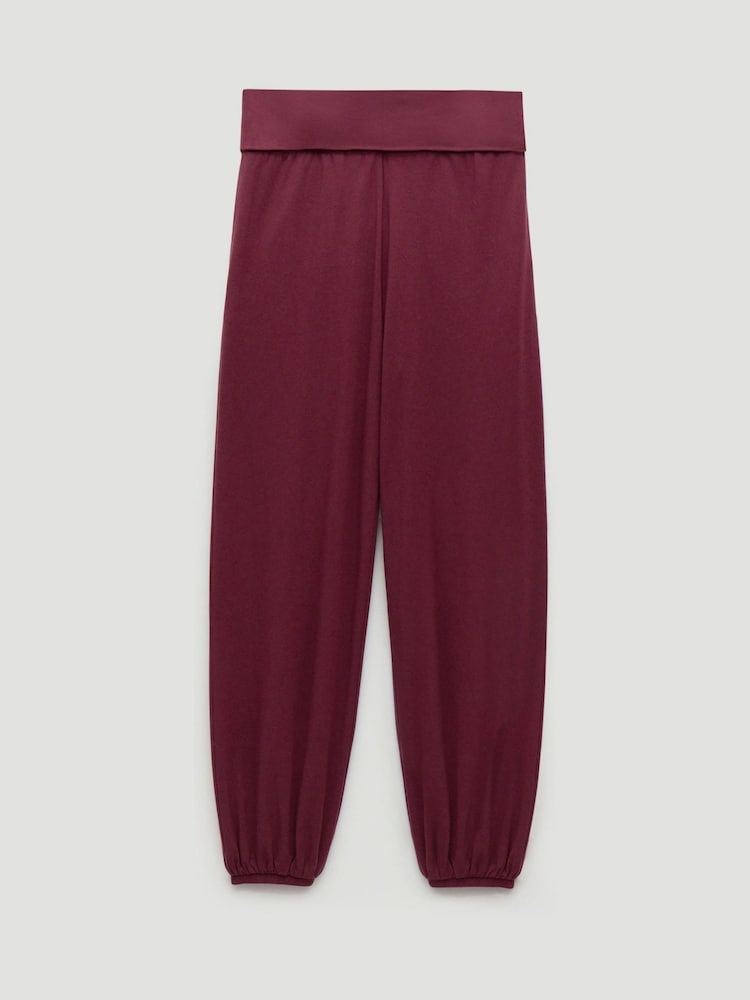 Hush Red Amelia Bubble Hem Trousers - Image 5 of 5