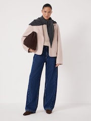 Hush Pink Mina Pure Wool Double Faced Blazer - Image 2 of 5