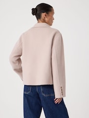 Hush Pink Mina Pure Wool Double Faced Blazer - Image 3 of 5