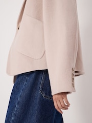 Hush Pink Mina Pure Wool Double Faced Blazer - Image 4 of 5