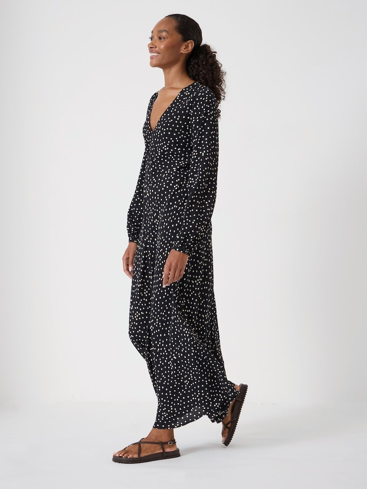 Buy Hush Black Grace V-Neck Long Sleeve Dress from Next USA