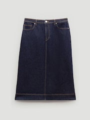Hush Blue Indie Denim Midi Skirt - Image 5 of 5