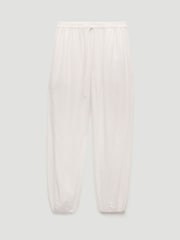 Hush White Tove Linen Balloon Beach Trousers - Image 5 of 5