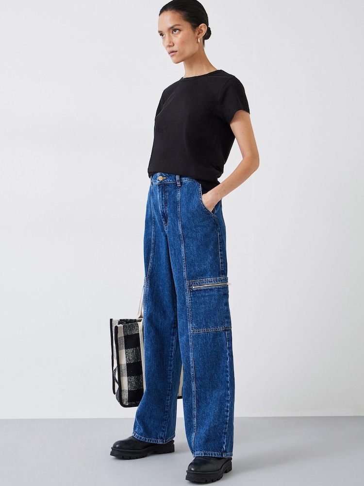 Hush Black Slim Fit Crew T-Shirt - Image 2 of 5