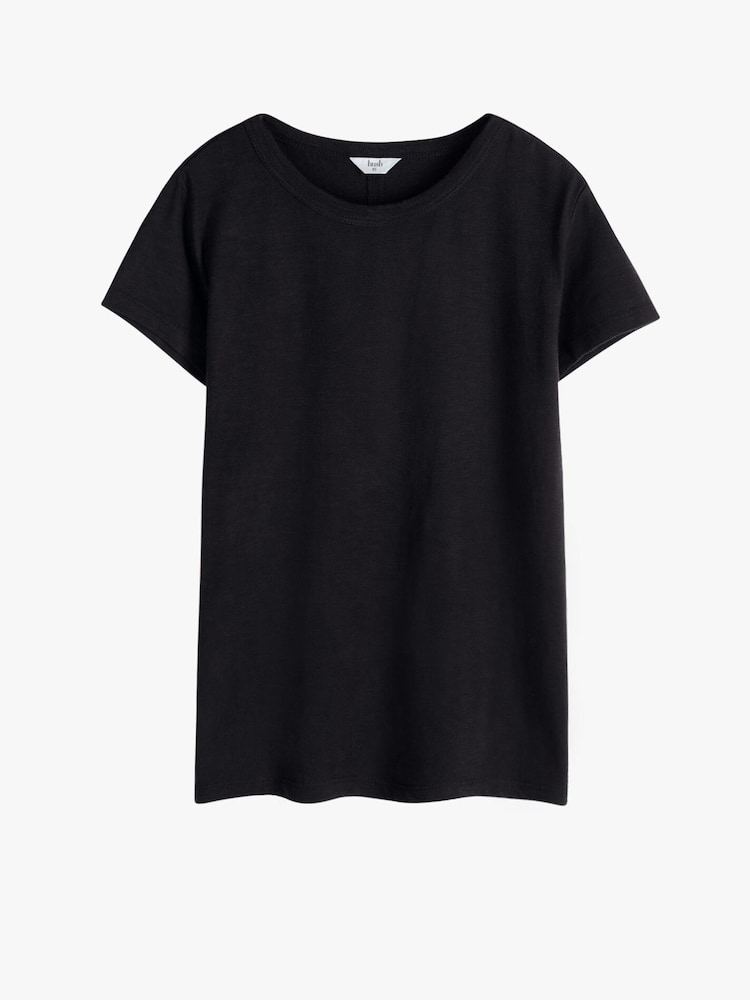 Hush Black Slim Fit Crew T-Shirt - Image 5 of 5