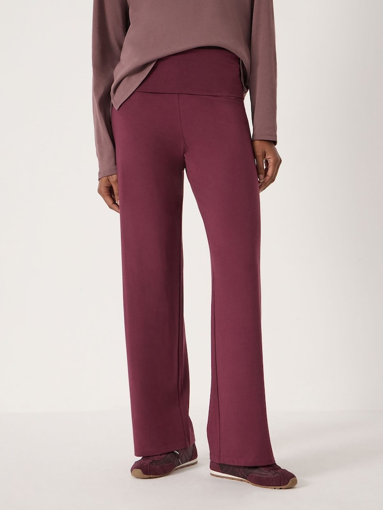 Hush Red Amie Fold Over Waist Joggers - Image 1 of 5 Hush Red Amie Fold Over Waist Joggers - Image 1 of 5