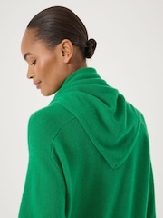 Hush Green Cashmere Triangle Scarf - Image 4 of 4