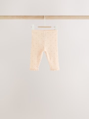 Red Ditsy Floral Baby Leggings 4 Pack (0mths-2yrs) - Image 4 of 10